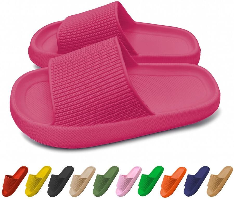 Lucovitaal Orthopedische Zomer Badslippers (Pink)