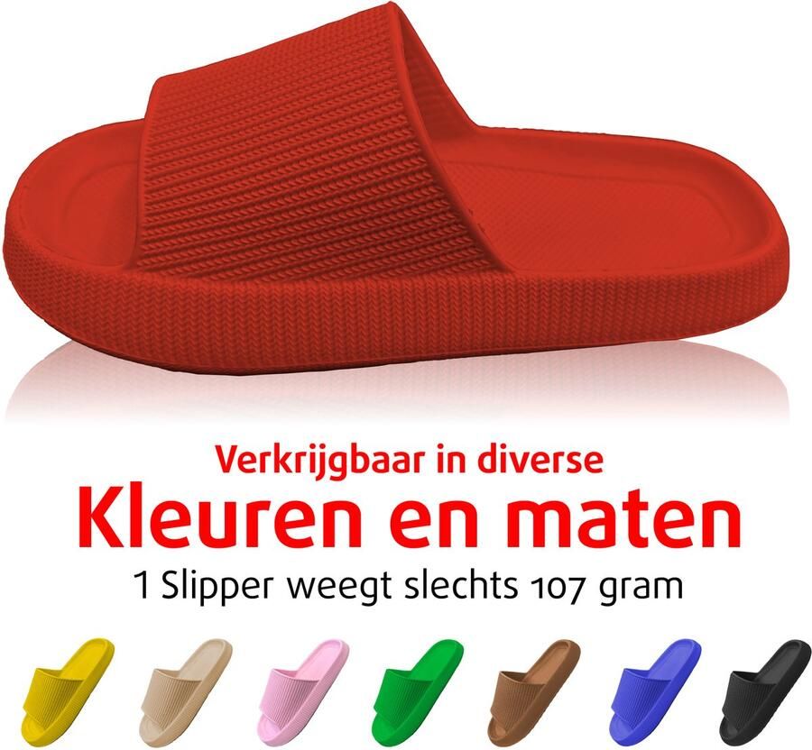 Lucovitaal Orthopedische Zomer Badslippers (Rood) - Foto 2
