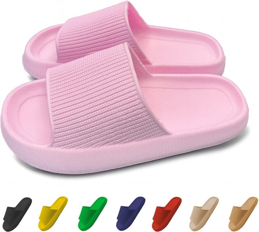 Lucovitaal Orthopedische Zomer Badslippers (Roze)
