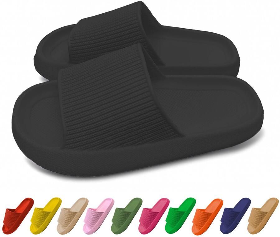 Lucovitaal Orthopedische badslipper 37-38 zwart 1 Paar - Foto 2