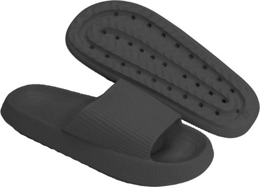 Lucovitaal Orthopedische Bad Slippers Zwart 1 paar