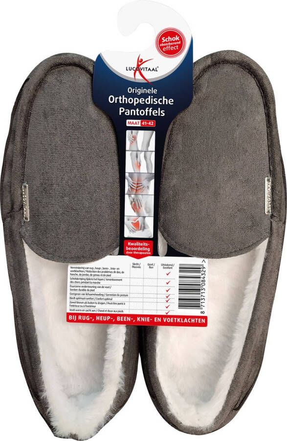 Lucovitaal Pantoffel Orth 41-42 hanger (1 paar)
