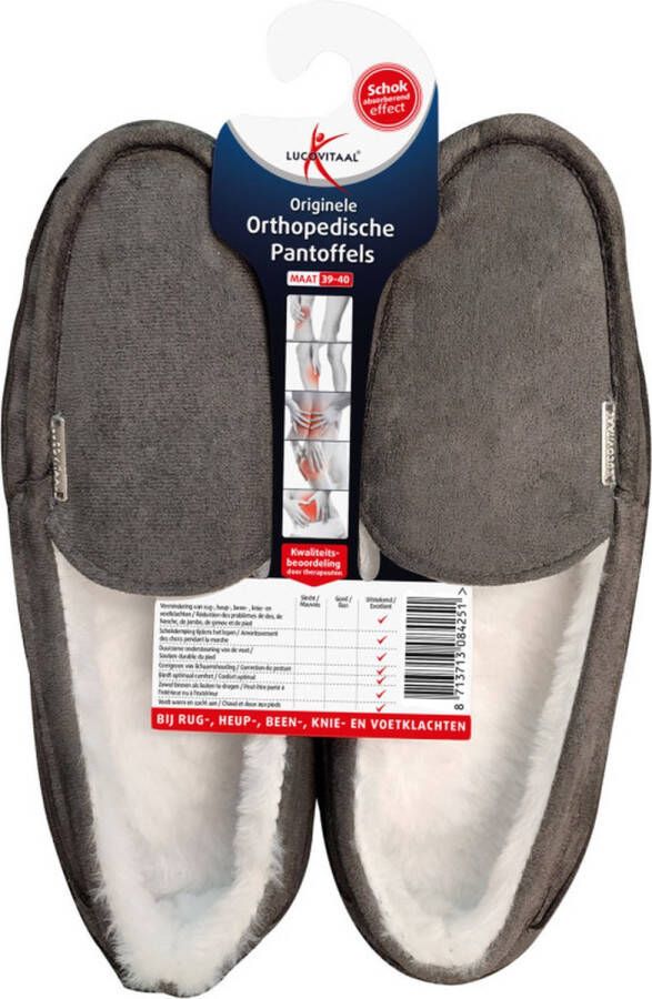 Lucovitaal Pantoffel orthopedisch 39-40 hanger