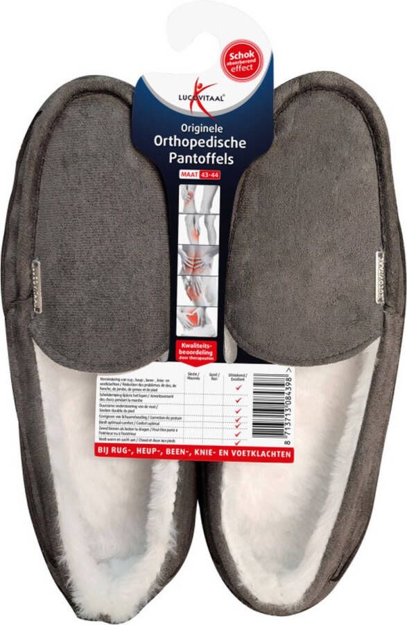 Lucovitaal Pantoffel orthopedisch 43-44 hanger