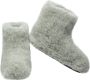 LuLu wonen LuLu- Merino Wollen sloffen pantoffels groen Antislip zool Laarsmodel Dames - Thumbnail 1
