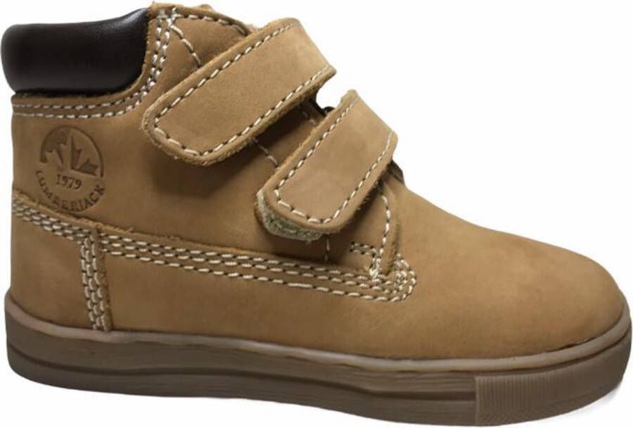 Lumberjack 2 velcro's bottine Bibi geel bruin mt 21