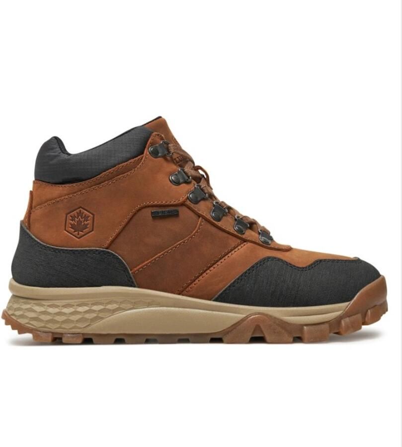 Lumberjack Webster Lederen Hiking Sneakers Coffee Waterproof & Gripvaste Profielzool