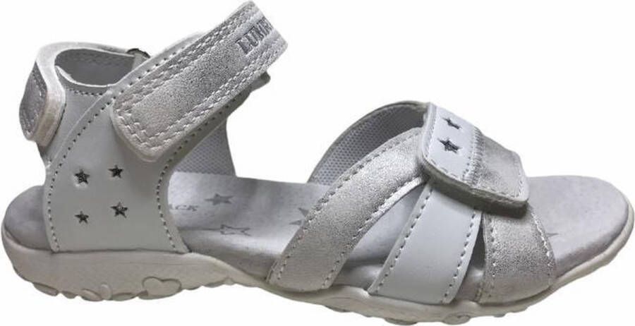 Lumberjack velcro sterren sandalen Ca001 wit silver