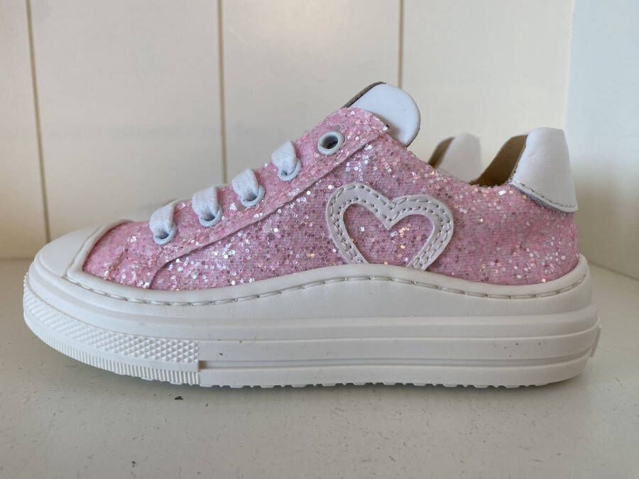 Lunella glitter sneaker met beschermtop
