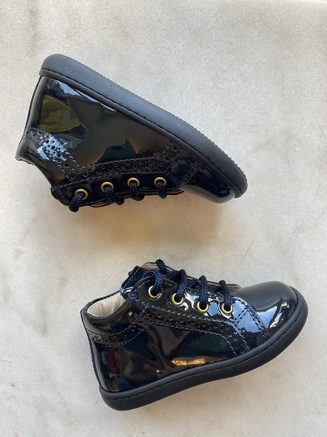 Lunella eerste stap sneaker leder donkerblauw laké