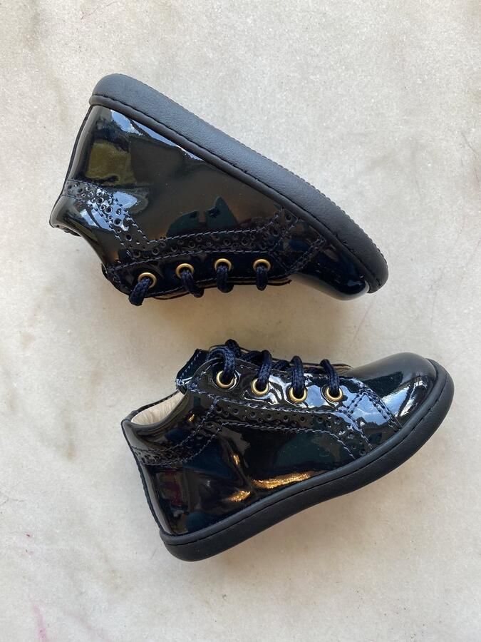 Lunella eerste stap sneaker leder donkerblauw laké