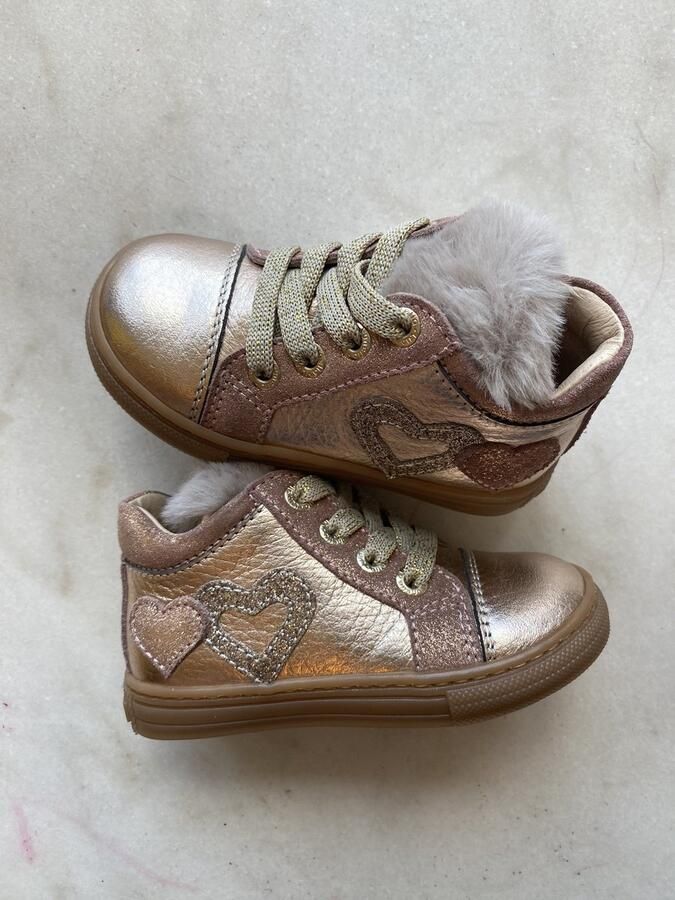 Lunella eerste stap sneaker roze hartjes