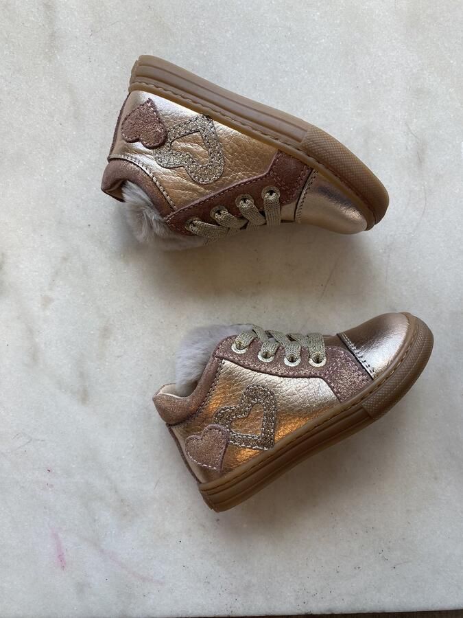 Lunella eerste stap sneaker roze hartjes
