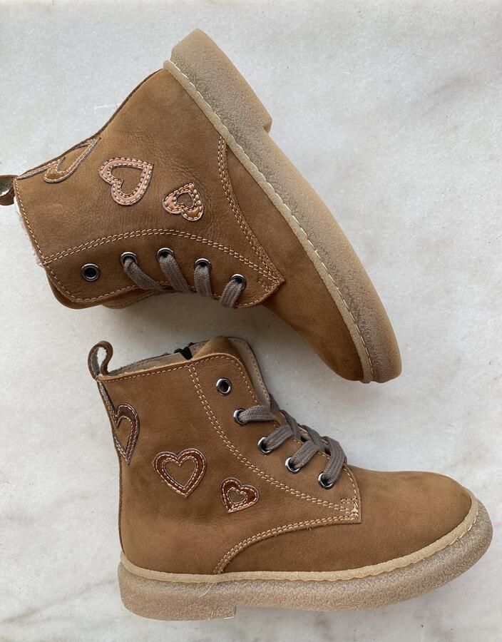 Lunella meisjesbottine cognac