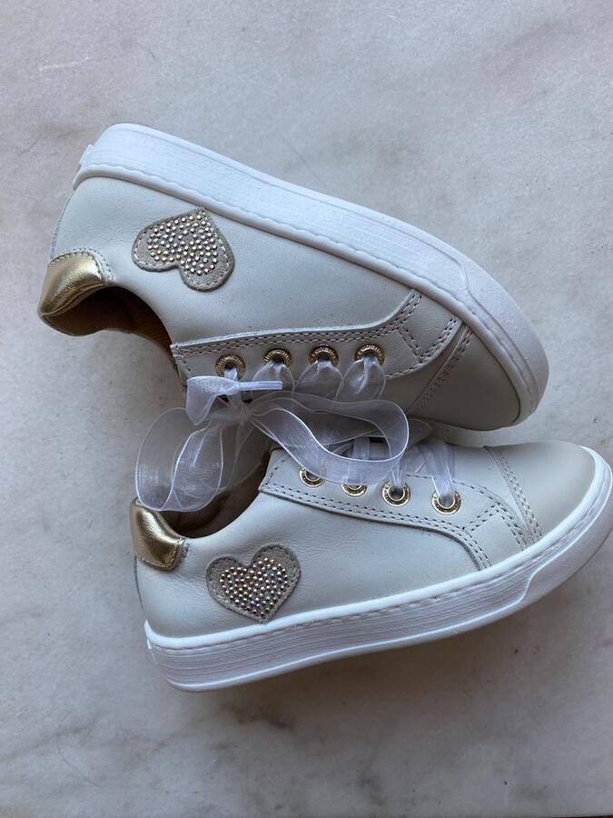 Lunella meisjessneaker ivoor