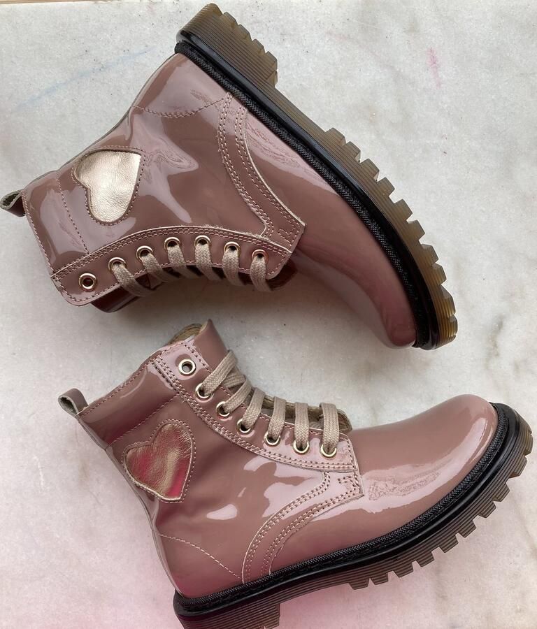 Lunella roze laké meisjesbootie