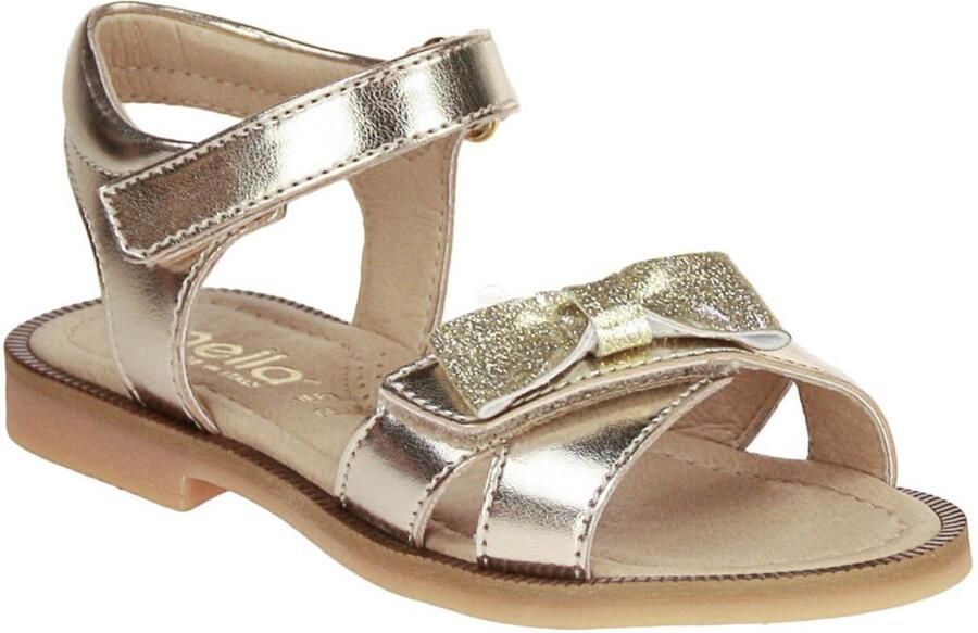 Lunella Sandaal Goud Strik