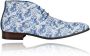 Lureaux Azure Bird Garden High Kleurrijke Schoenen Voor Heren Veterschoenen Met Print - Thumbnail 1