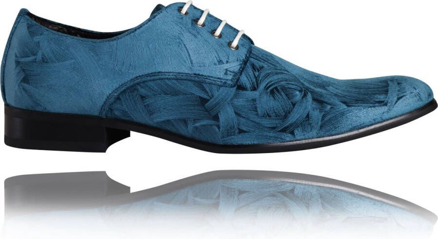 Lureaux Blueazy Kleurrijke Schoenen Voor Heren Veterschoenen Met Print