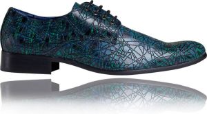 Lureaux Bluetastic Kleurrijke Schoenen Voor Heren Veterschoenen Met Print