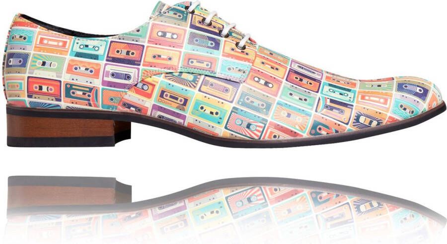 Lureaux Casetta Kleurrijke Schoenen Voor Heren Veterschoenen Met Print - Foto 1