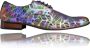Lureaux Color Parade Kleurrijke Schoenen Voor Heren Veterschoenen Met Print - Thumbnail 1
