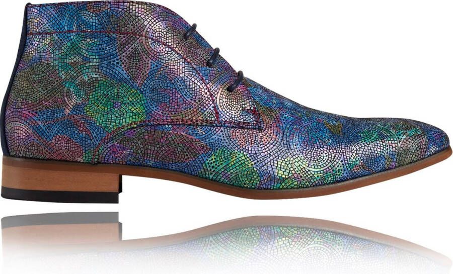 Lureaux Colorful Wizard Kleurrijke Schoenen Voor Heren Veterschoenen Met Print - Foto 1