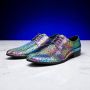 Lureaux Confident Glimmer Kleurrijke Schoenen Voor Heren Veterschoenen Met Print - Thumbnail 1