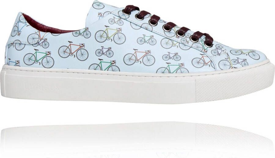 Lureaux Cyclie Sneaker Kleurrijke Schoenen Voor Heren Veterschoenen Met Print