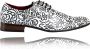 Lureaux Doodle Arty Kleurrijke Schoenen Voor Heren Veterschoenen Met Print - Thumbnail 1