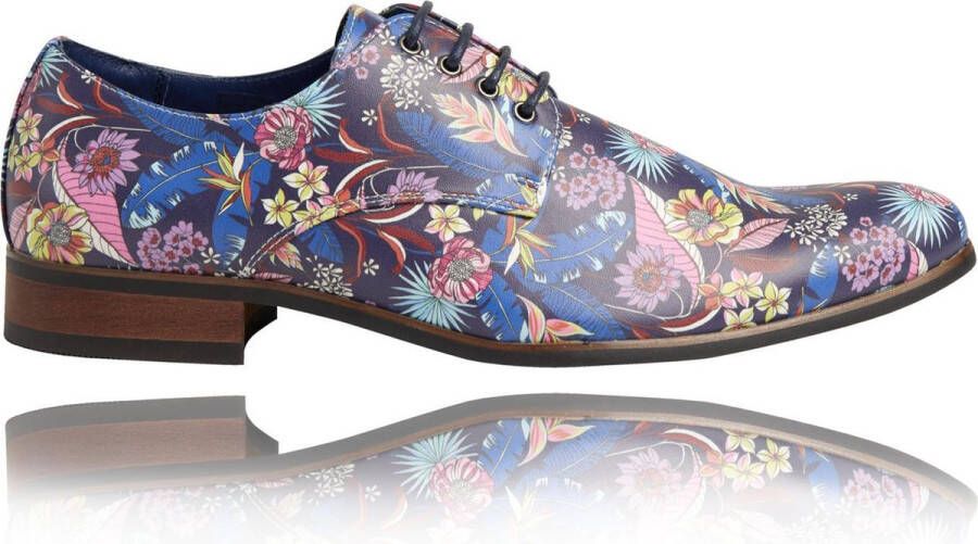 mouw niemand Miljard Lureaux Flower Paradise Kleurrijke Schoenen Voor Heren Veterschoenen Met  Print - Schoenen.nl