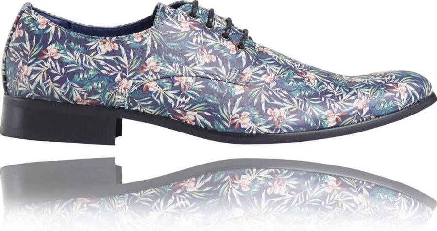 Lureaux Flowermista Kleurrijke Schoenen Voor Heren Veterschoenen Met Print