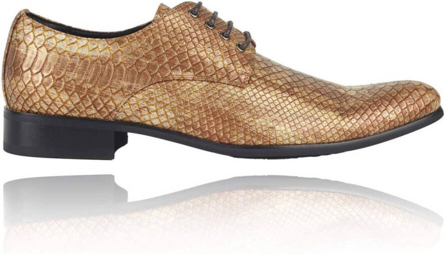 Lureaux Golden Viper Kleurrijke Schoenen Voor Heren Veterschoenen Met Print