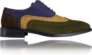 Lureaux Gouda Kleurrijke Schoenen Voor Heren Veterschoenen Met Print