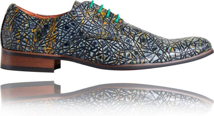 Lureaux Greentastic Kleurrijke Schoenen Voor Heren Veterschoenen Met Print  - Schoenen.nl