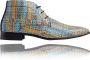Lureaux Mixed Woven High Kleurrijke Schoenen Voor Heren Veterschoenen Met Print - Thumbnail 1