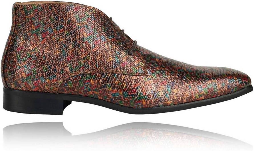 Lureaux Multicolor Spectrum High Kleurrijke Schoenen Voor Heren Veterschoenen Met Print