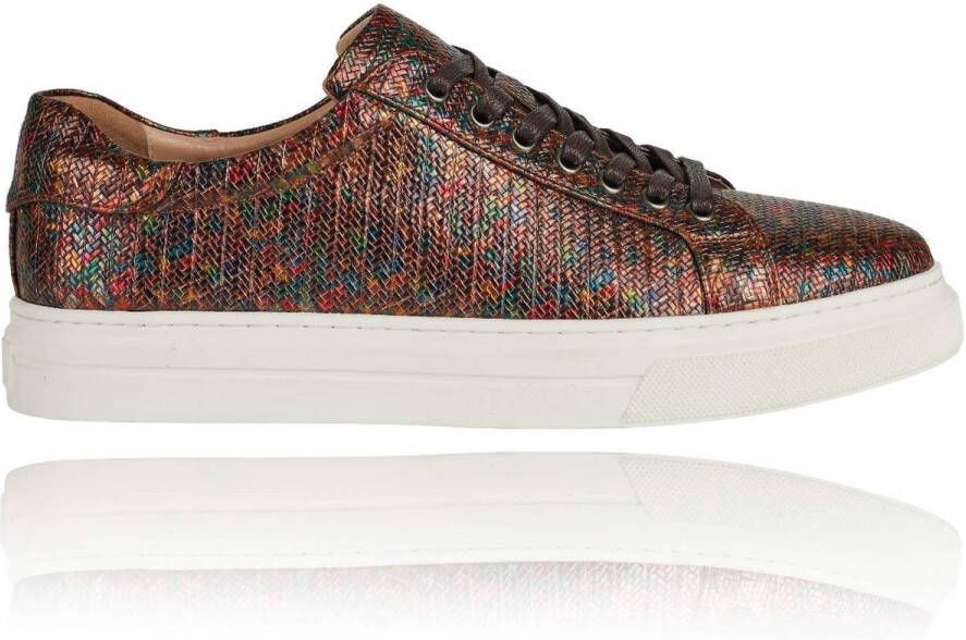 Lureaux Multicolor Spectrum Sneakers Handgemaakte Nette Schoenen Voor Heren