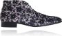 Lureaux Mystic Silver Blossom High Kleurrijke Schoenen Voor Heren Veterschoenen Met Print - Thumbnail 1