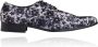 Lureaux Mystic Silver Blossom Kleurrijke Schoenen Voor Heren Veterschoenen Met Print - Thumbnail 1