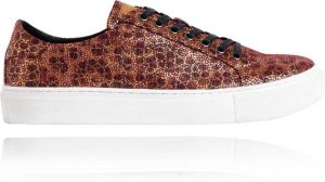Lureaux Purple Glow Sneakers Handgemaakte Nette Schoenen Voor
