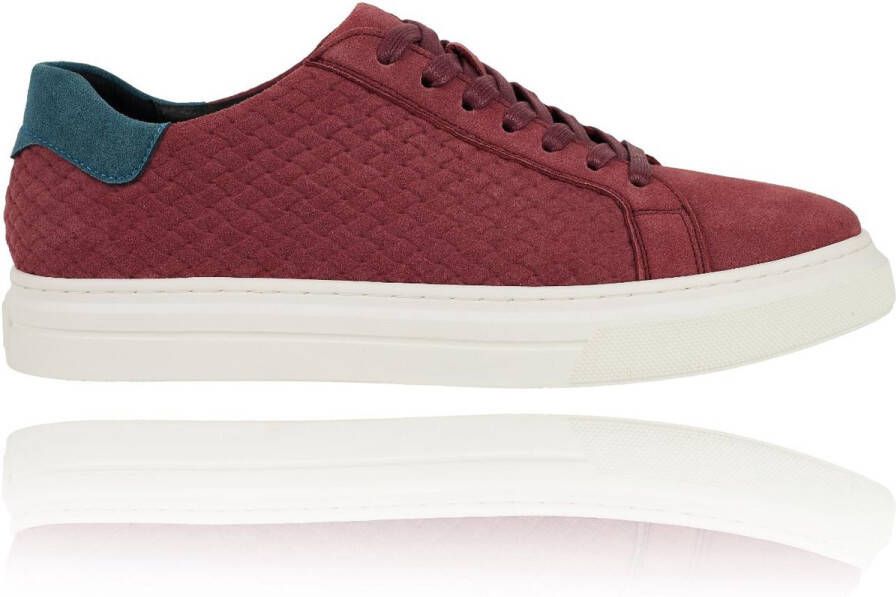 Lureaux Red Essential Sneakers Handgemaakte Nette Schoenen Voor Heren