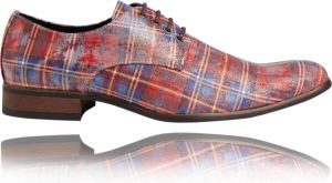 Lureaux Red Scottish Residence Kleurrijke Schoenen Voor Heren Veterschoenen Met Print