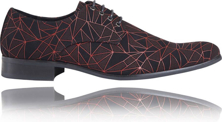 Lureaux Red Spider Kleurrijke Schoenen Voor Heren Veterschoenen Met Print