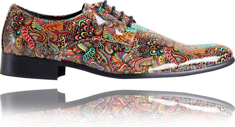 Lureaux Rio Fantasy Kleurrijke Schoenen Voor Heren Veterschoenen Met Print  - Schoenen.nl