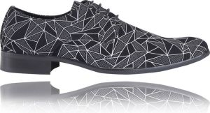 Lureaux Silver Spider Kleurrijke Schoenen Voor Heren Veterschoenen Met Print
