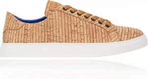 Lureaux Striped Cork Sneakers - Handgemaakte Nette Schoenen Voor Heren
