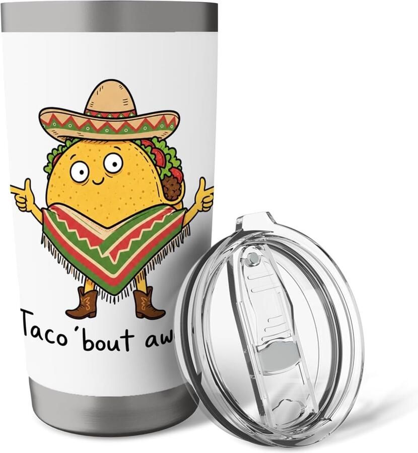Lustigste taco-woordspel thermobeker