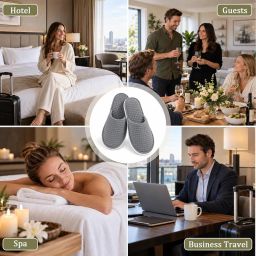 Luxe gesloten spa slippers voor hotels 5 10 paar herbruikbare comfortabele