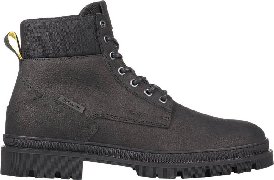 Lyle & Scott Verfijnde Militaire Stijl Laarzen Black Heren
